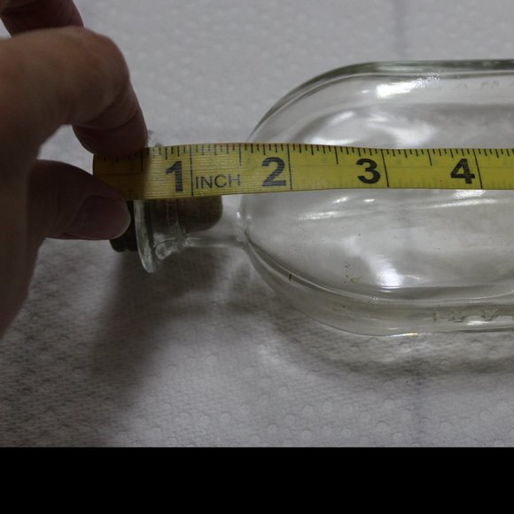 Vintage 1975-85`s transparent bottle Glass mini Bottles - Picture 6 of 10